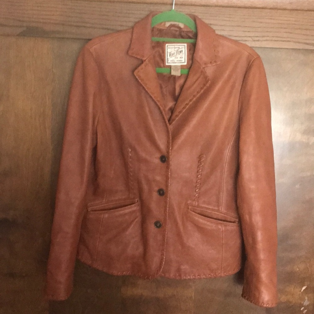 Ruff Hewn Genuine Soft Leather Jacket